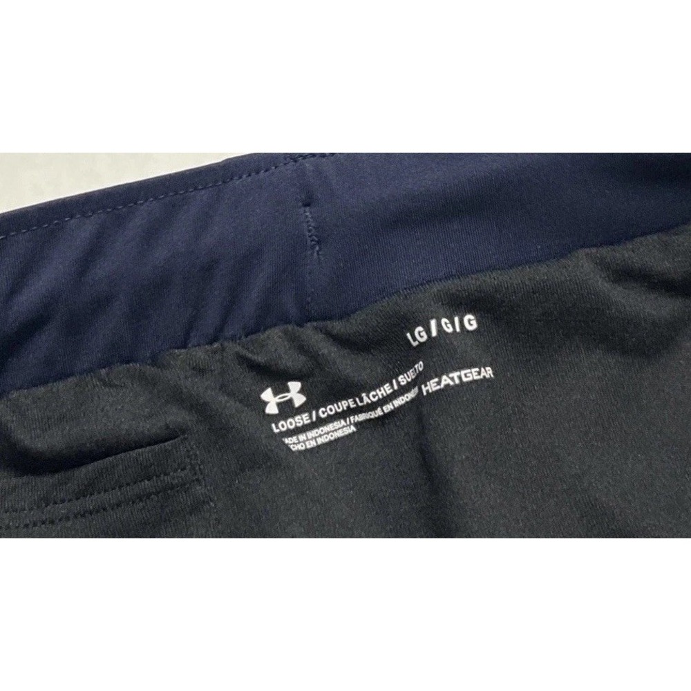Women's UNDER ARMOUR UA‎ Fly-By 2.0 Printed Shorts Ash Plum / Midnight Large EC - Picture 2 of 6